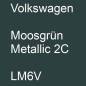 Preview: Volkswagen, Moosgrün Metallic 2C, LM6V.